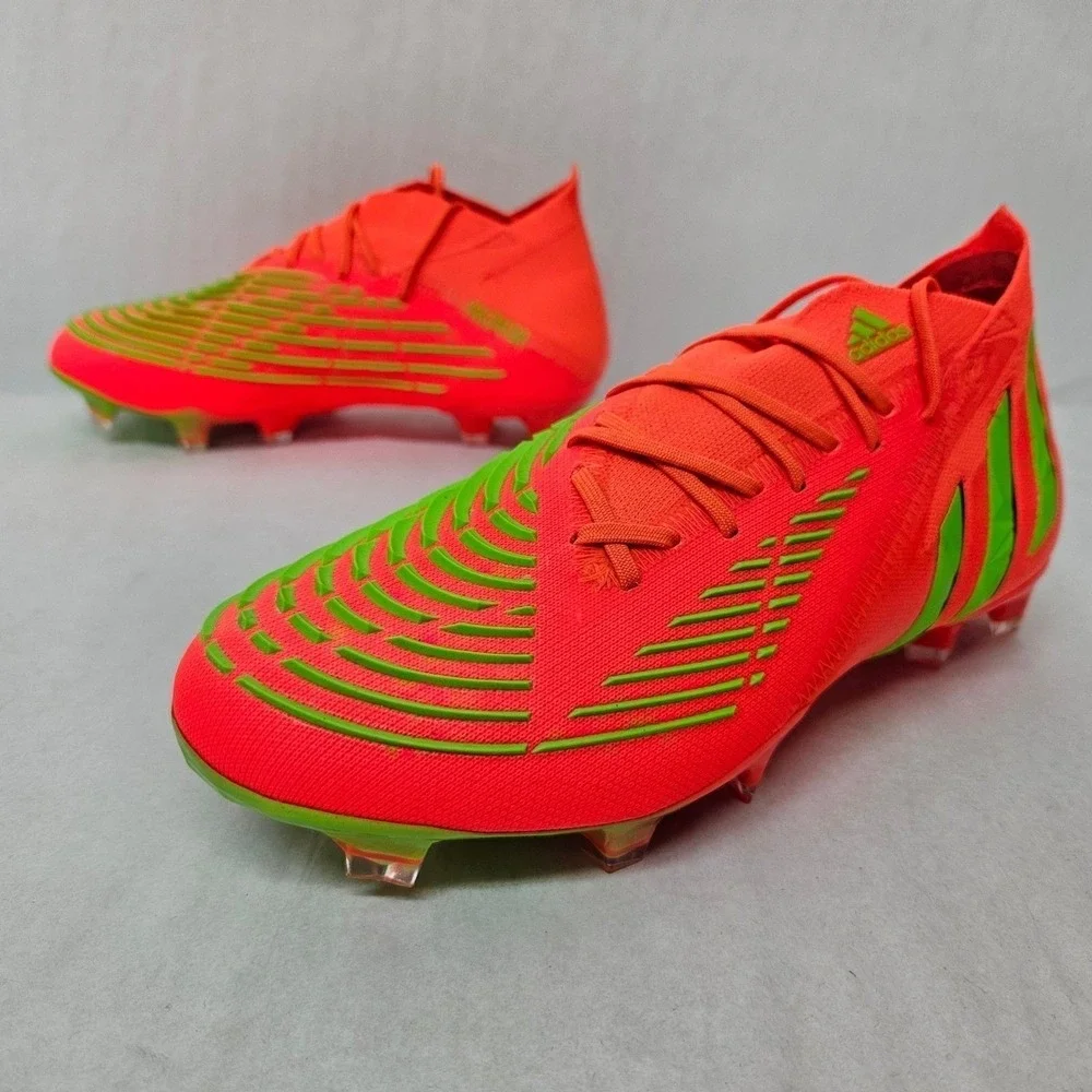 Adidas Predator Edge.1 Firm Ground Soccer Cleats‎ GW1029 Solar Red Mens Size 8.5